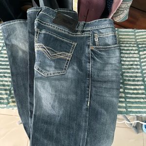 Pistol Straight Dark Wash Rock & Roll Denim 32x34